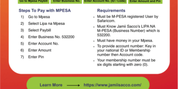 How to Use Jamii Sacco Paybill Number 532200