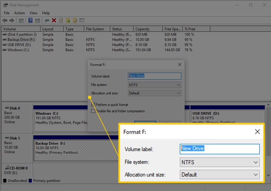 What is drive format?