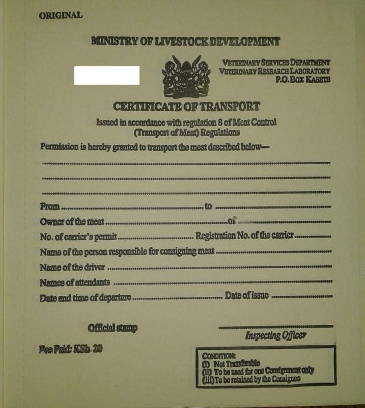 How to Obtain a Certificate of Movement in Kenya