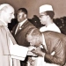 The Minister for Local Government, Mr Lawrence Sagini, kissing Pope Paul VI’s ring at the Entebbe Airport before the Pontif boarded a plane back to Rome on August 25,1969. Mr Sagini was in a Kenyan delegation to Kampala.