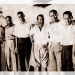 The Kapenguria Six who were seized and jailed at Kapenguria when a State of Emergency was declared on the night of October 20, 1952, pose for a picture with Kadu leader Daniel arap Moi (third right) when he visited them. They are (from left) Bildad Kaggia, Kung’u Karumba, Achieng’ Oneko, Jomo Kenyatta, Paul Ngei and Fred Kubai.