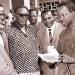 Tanzanian President Julius Nyerere (right) outside the Arusha Regional Headquarters building after a meeting between Kenyan and Somali government ofcials in December 1965. The Kenyan delegation included, from left, Cabinet Ministers Mbiyu Koinange and Joseph Murumbi, and the Secretary to the Cabinet, Mr Duncan Ndegwa.