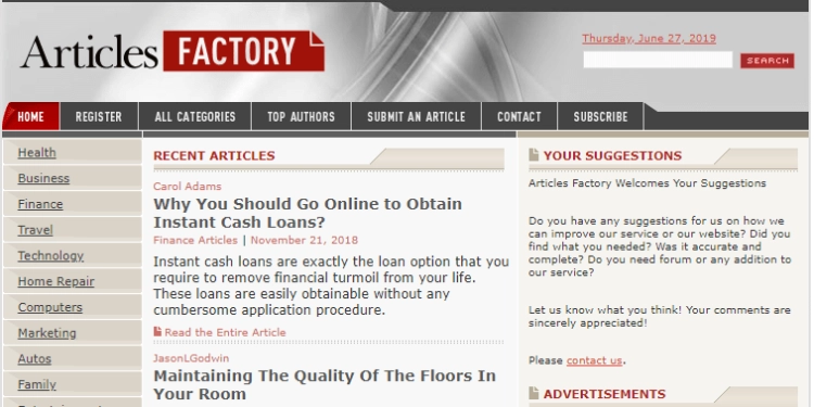 How to Earn Money as a Publisher on ArticlesFactory.com: A Comprehensive Guide