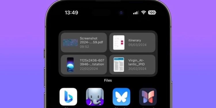Quick Access to Recent Files on Your iPhone Home Screen
