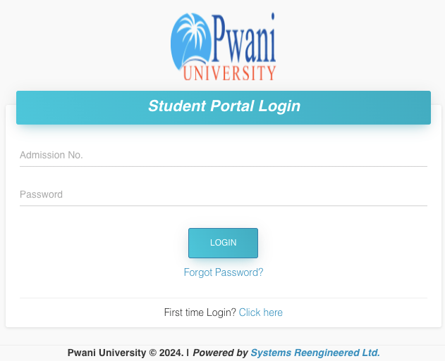Pwani University Student Portal
