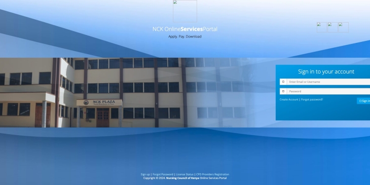 Nursing Council of Kenya Online Services Portal