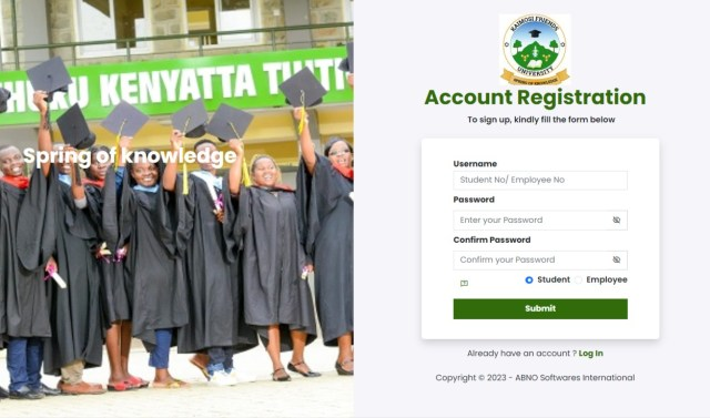 How to Access the Kaimosi Friends University Student Portal