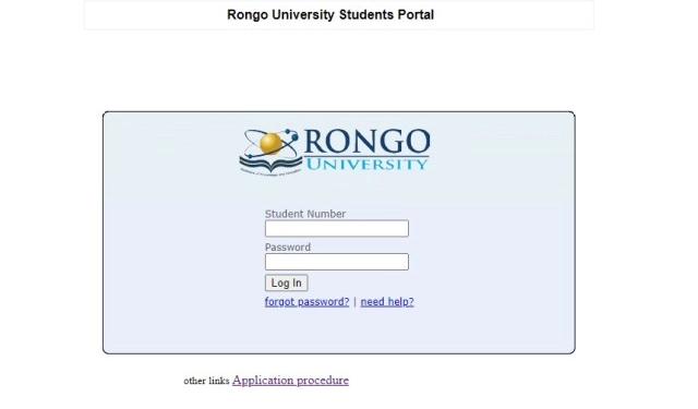 Rongo University Student Portal and How to Access