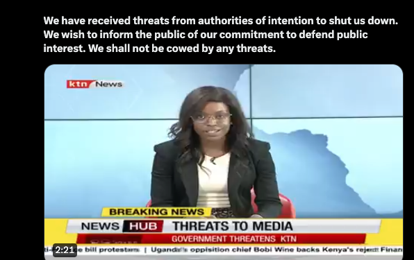 Government Threatens to Shut Down KTN News: Media Freedom at Risk