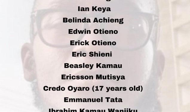 List of Kenyans Killed by the William Ruto Government During Reject Finance Bill Protests