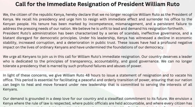 *Call For The Immediate Resignation of President William Ruto* #RevolutionNowOrNever #resignation #RutoLazimaUshuke #ROADTOSTATEHOUSE #RutoMustGo Rigathi Gachagua The KDF City Mortuary