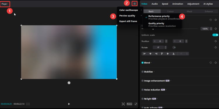 performance priority mode