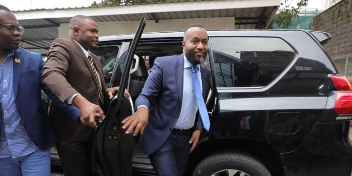 Mining CS Nominee Hassan Joho arrives in Parliament for vetting on Sunday, August 4, 2024. Photo Alinur Mohammed