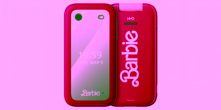 HMD Barbie Flip Phone