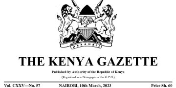 Kenya Gazette Vol. I-No. 1