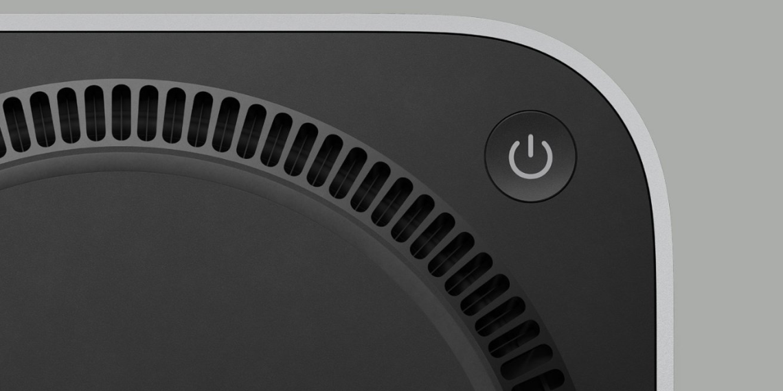 Apple stuck the Mac mini power button on the bottom