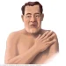 Illustration showing person with acromegaly