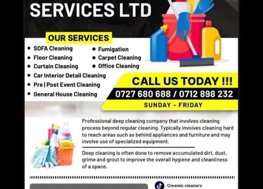Ceramic Cleaning Services Kisii Nyamira