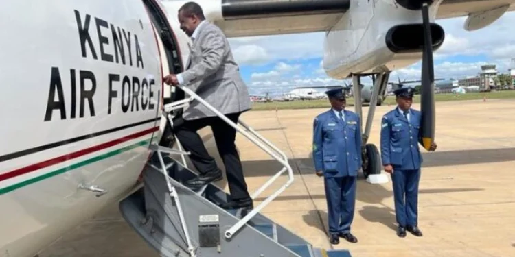 Mudavadi Leaves for Addis Ababa to Lead Last-Minute Campaigns for Raila’s AUC Bid