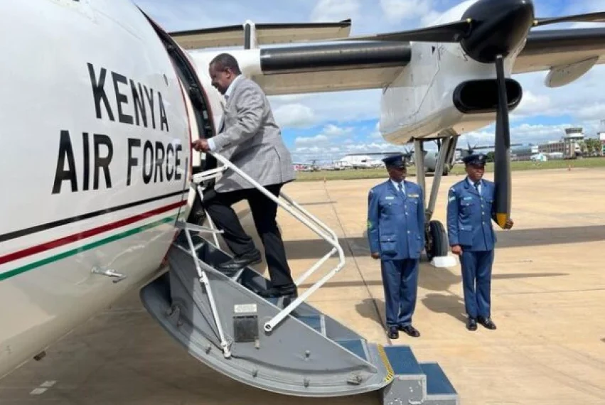 Mudavadi Leaves for Addis Ababa to Lead Last-Minute Campaigns for Raila’s AUC Bid