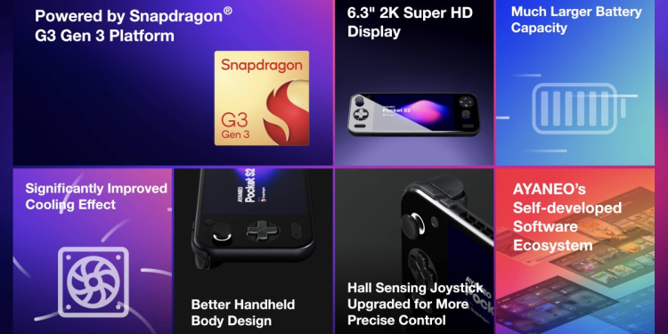 AYANEO Gaming Pad & Pocket S2 Debut with Snapdragon G3 Gen 3