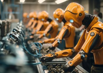AI robot using computer vision to identify objects