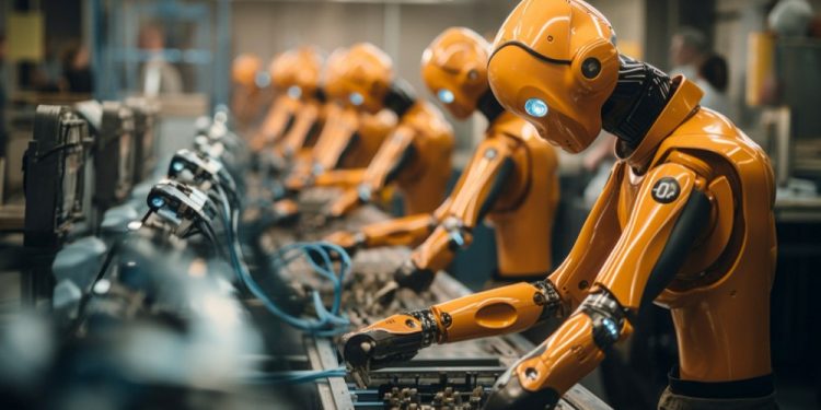 AI robot using computer vision to identify objects