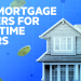 Online mortgage application on laptop