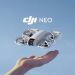 Security drone scanning crowd with thermal imaging