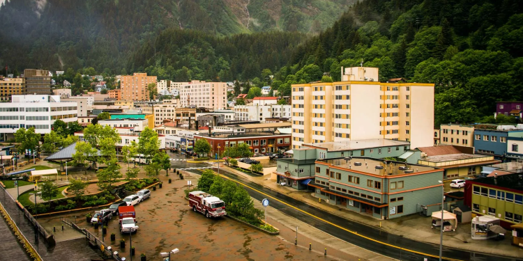 Juneau, officially the City and Borough of Juneau, is the capital of the U.S. state of Alaska, located along the Gastineau Channel and the Alaskan panhandle. Wikipedia Population: 31,555 (2023) Unemployment rate: 3.8% (Nov 2024) Founders: Richard Harris, Joe Juneau Mayor: Beth Weldon Age: About 144 years Founded: 1881 Area: 8,430 km²