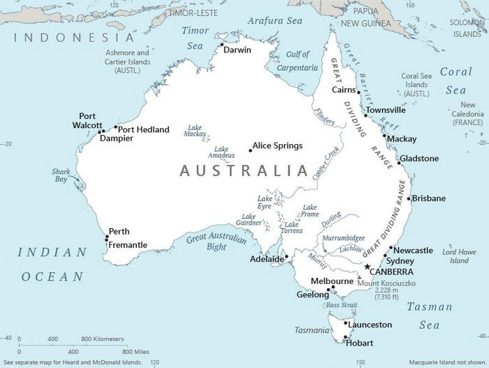 Australia map