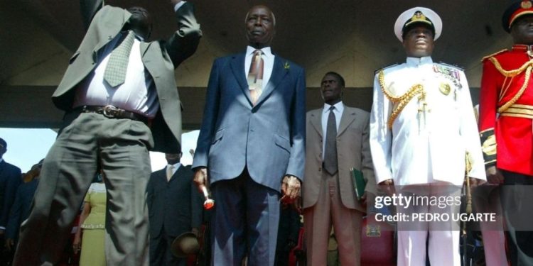 Moi’s Final Salute Marred by Hostility at Uhuru Park in 2002