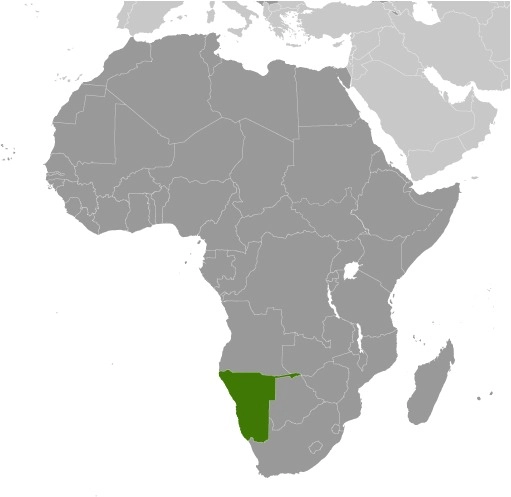 Namibia map