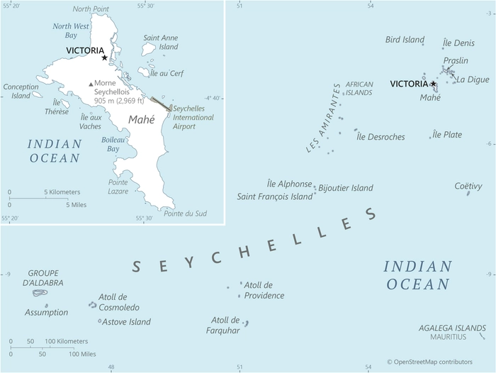 Seychelles map