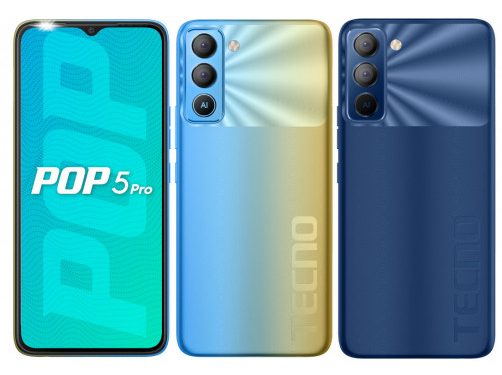 Tecno Pop 5 Pro: 8MP Camera & 6000mAh Battery