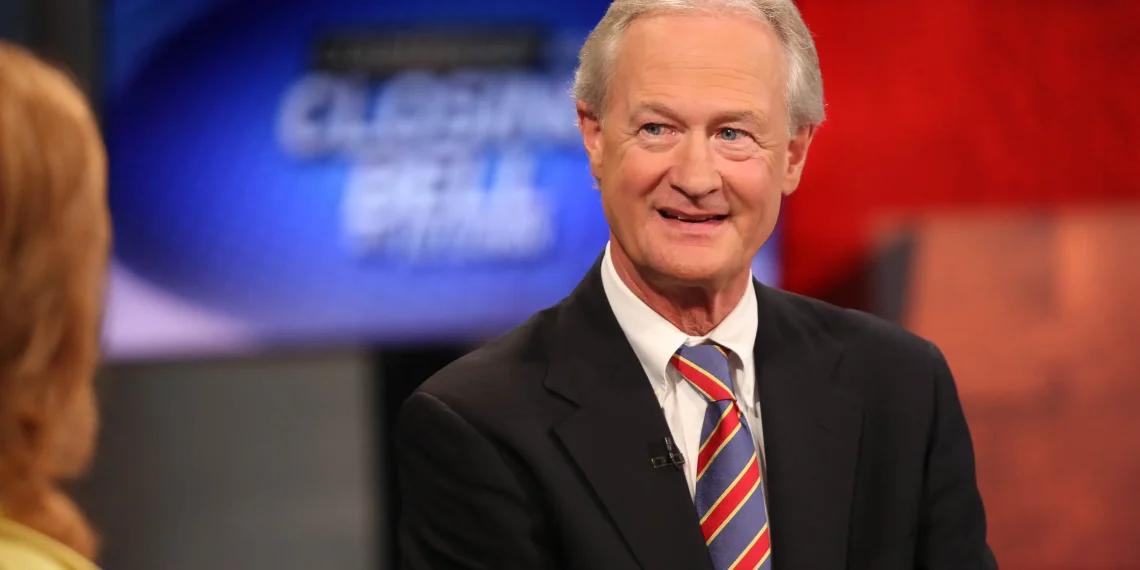 Lincoln Chafee speaking at a campaign event – Lincoln Chafee net worth