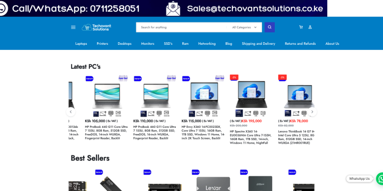 Techovant Solutions – Leading Electronics & IT Solutions Store in Nairobi