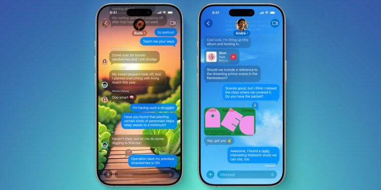 How to Add Custom Backgrounds to Messages in iOS 26