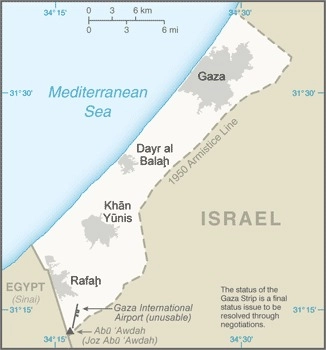 Gaza Strip Map