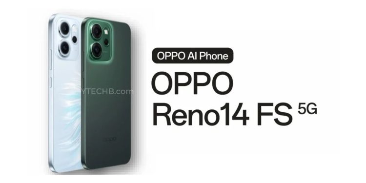 Oppo Reno14 FS Leaks With Snapdragon 6 Gen 4, 12GB RAM, and 6000mAh Battery