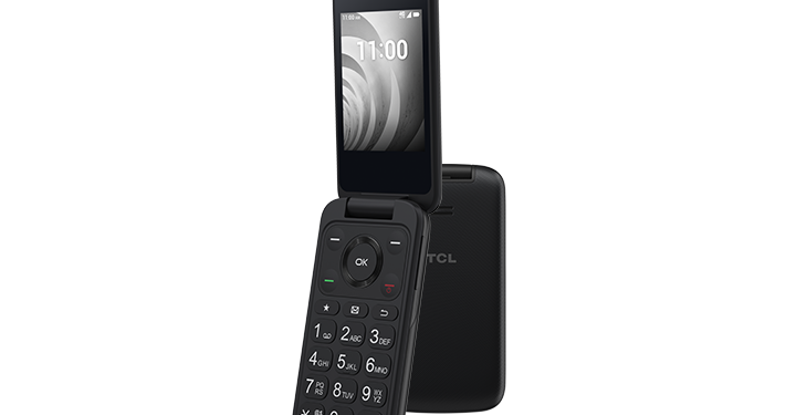 TCL Flip KaiOS 3.0 feature phone with 2.8-inch screen and classic clamshell design