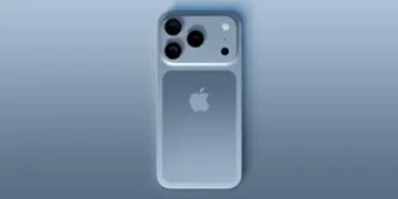 Render of Apple iPhone 17 Pro Max with OLED display and triple camera