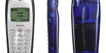 Sendo J520 monochrome mobile phone with WAP and swappable housing