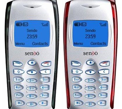Sendo J530 lightweight feature phone with voice dial and translucent case