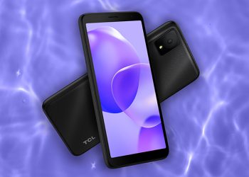Front and back of TCL 502 smartphone showcasing design and screen