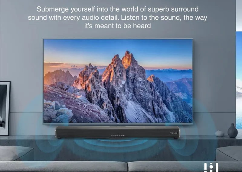 CastBar-120 120W Ultra-Slim SoundBar with Built-in Subwoofer