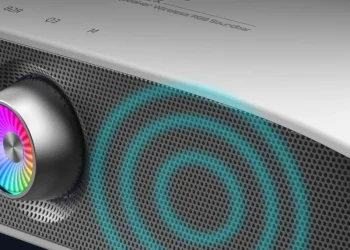Promate Delta-X 20W BassBoost™ Quad Speaker Wireless RGB Soundbar