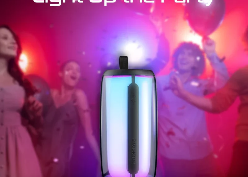 LumiTower True Wireless Bluetooth v5.3 HD Speaker with RGB Lights