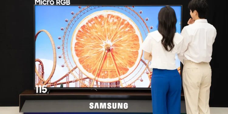 Samsung Launches World’s First Micro RGB TV Display to Challenge LG’s OLED