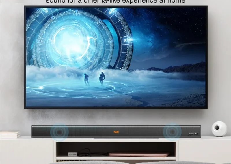 Promate StreamBar-60 60W BassBoost™ SoundBar with Subwoofer
